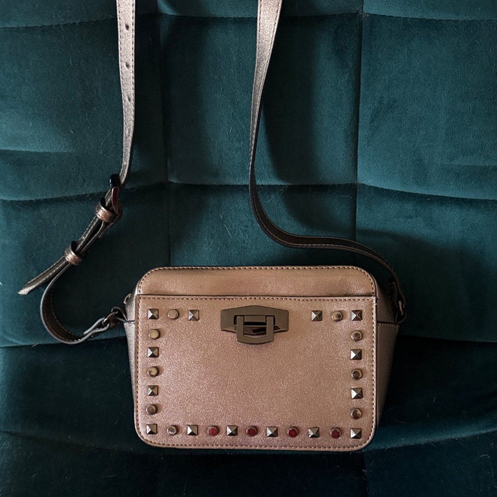 Gianni Bini Metallic Studded Crossbody Bag